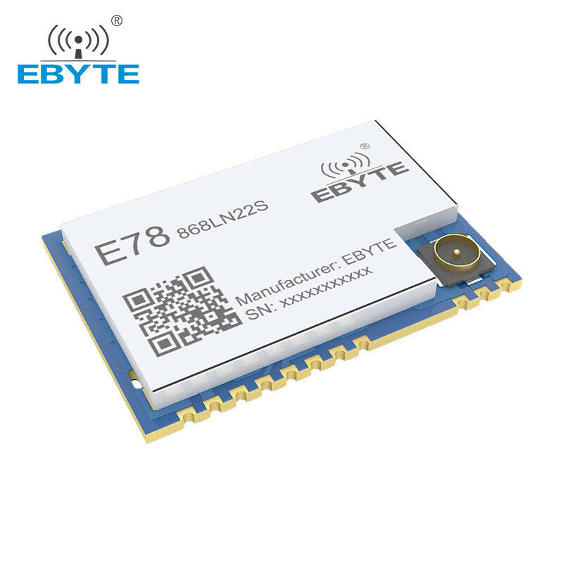 LoRaWAN SoC ASR6501 868MHz 915MHz E78-868LN22S 22dBm SMD Wireless Transceiver
