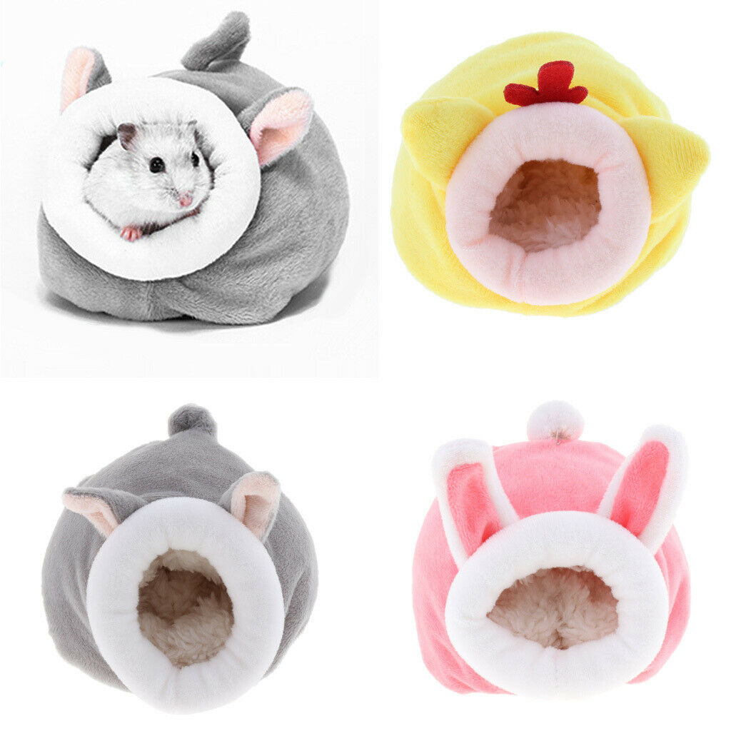 2 Pack Hamster Bed Soft & Warm Cushion for Small Animal - Warm House Sleep Mat