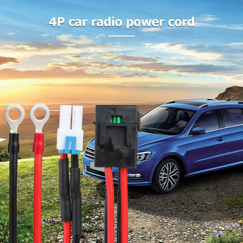 1m 30A 4Pin Short Wave Car Charger Power Cable for ICOM IC7000 IC7600 Radio