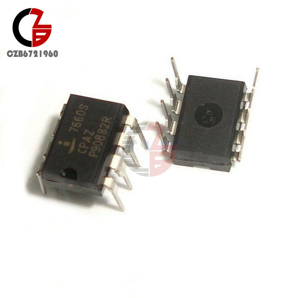 10PCS  ICL7660SCPAZ DIP-8 ICL7660 INTERSIL CMOS Voltage Converters IC