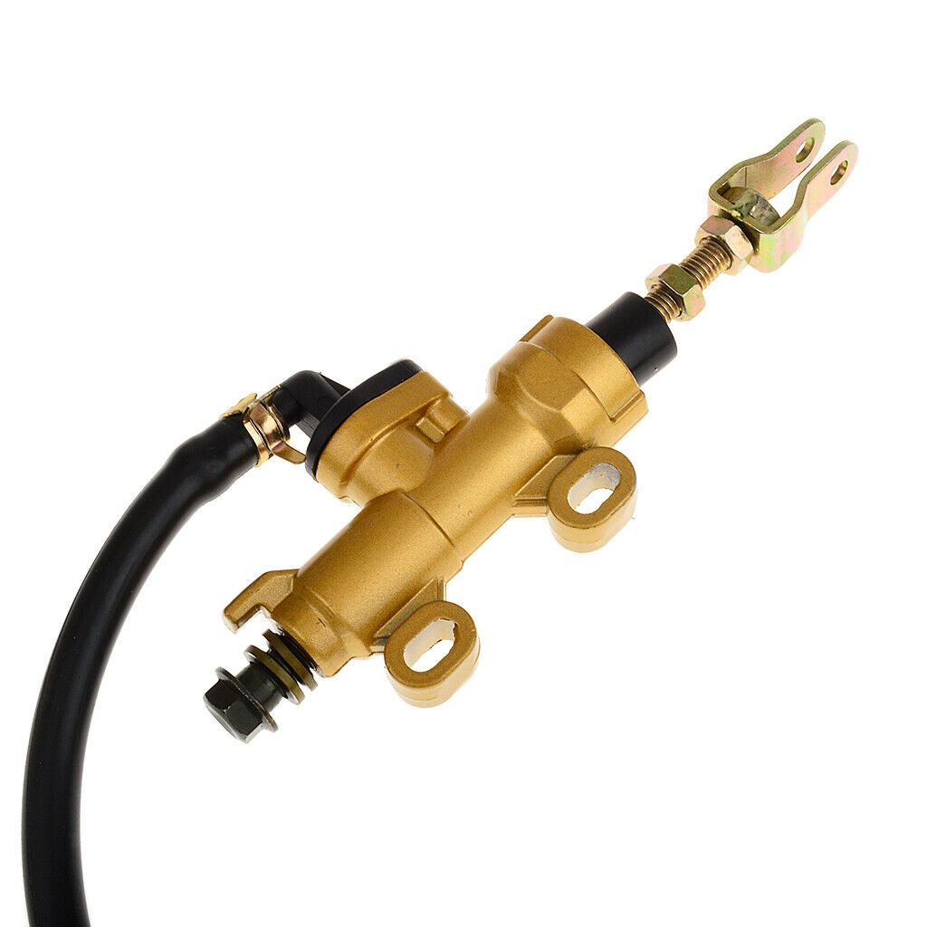 Motorcycle Rear Master Cylinder Pump Kit with Reservoir Sportbike Foot Brakes