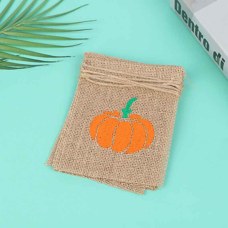 Linen Pumpkin Flags Cartoon Banner Fall Wedding Birthday Banner Outd EAD TL