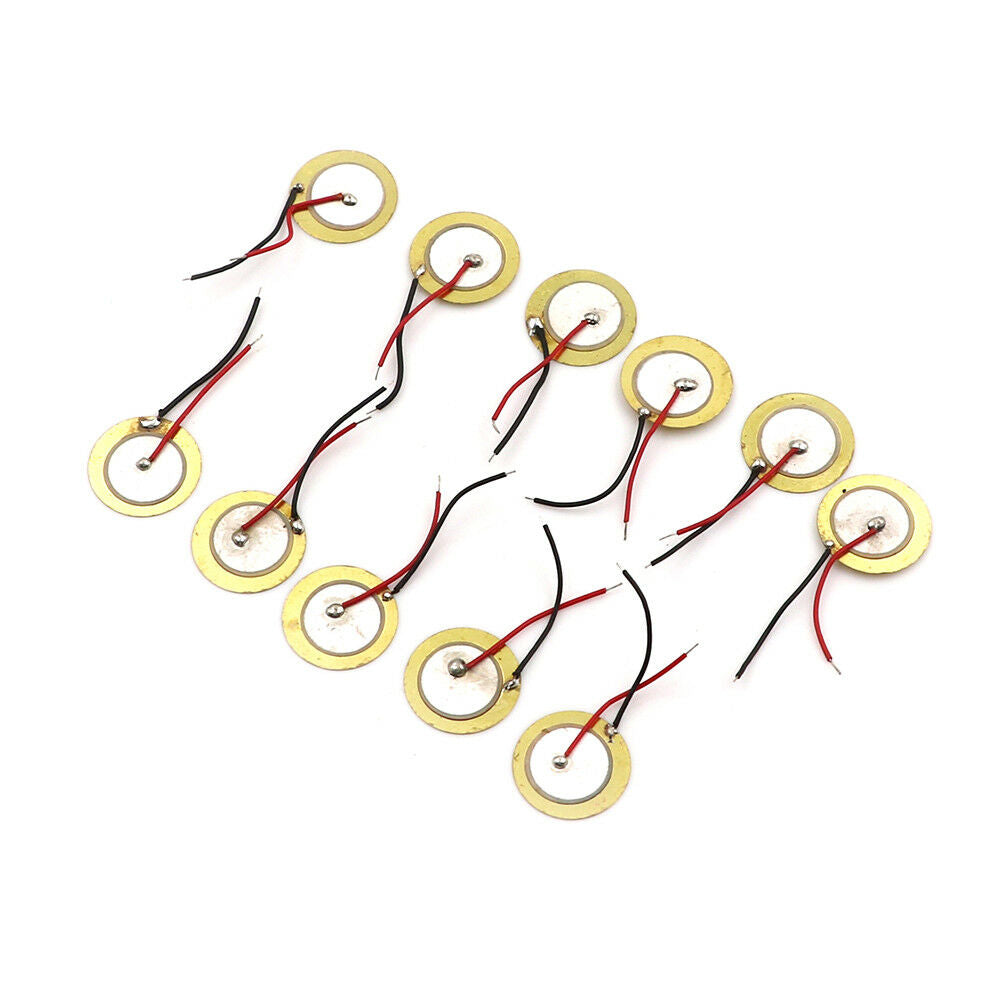 10x Piezoelectric Piezo Ceramic Wafer Plate Dia 15mm For Buzzer Loudspeak.l8