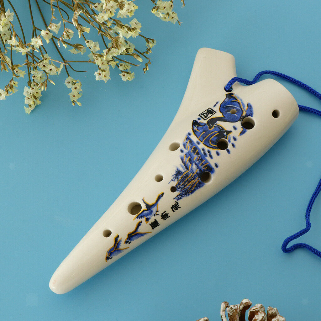 12 Holes C Key Tone Ocarina Musical Instrument for Children Beginner Gift
