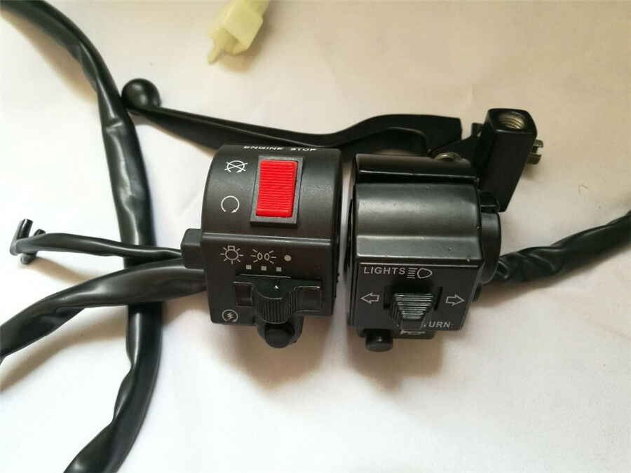 Motorcycle 7/8" 22mm Handlebar Horn Turn Signal Electrical Start Switch 12V DC