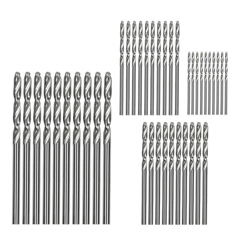 40 Pcs Mini Drill Hss Bit 0.6Mm-2.0Mm Straight Shank Pcb Twist Drill Bits Set G7