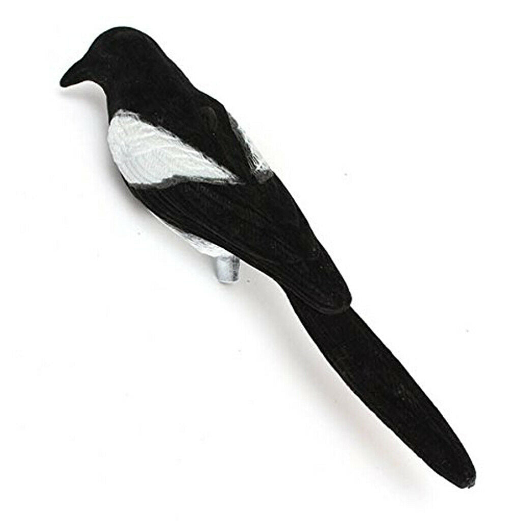 4xMagpie Decoy Realistic Garden Decoration Feathered Birds Hunting Decoys