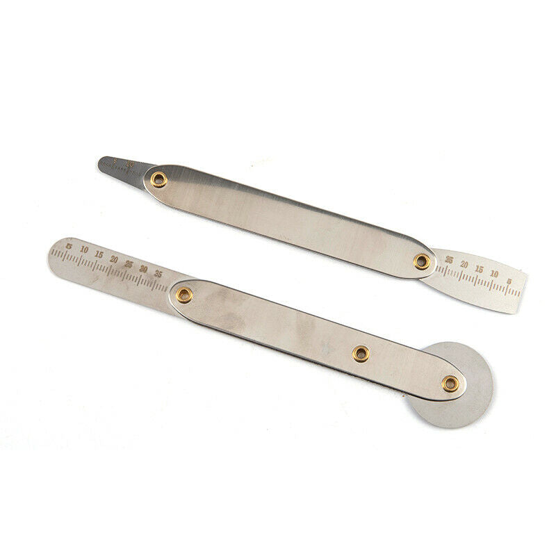 2Pcs Phone LCD Screen Back Cover Crowbar Opener Ruler Steel Roller Prying ToBDA