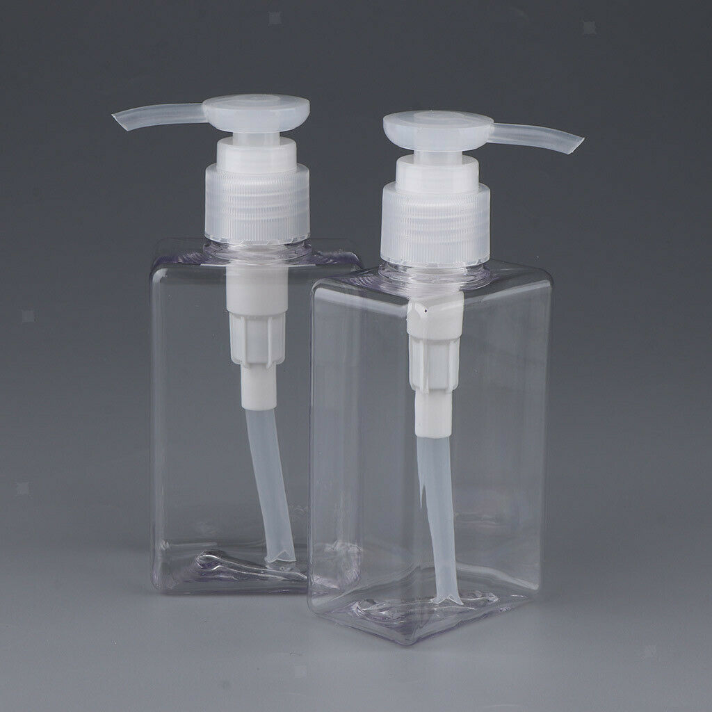 4Pcs 150mL Empty PET Shampoo Conditioner Pump Bottles Containers Translucent