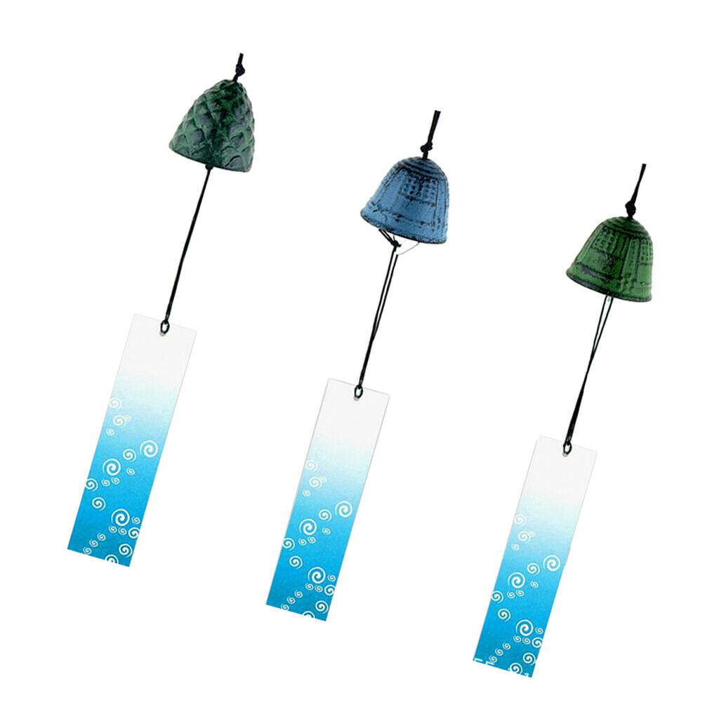 Set of 3 Japanese Outdoors Wind Chimes, Amazing Addition to Patio Porch Garden