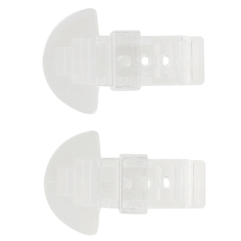 2 Pieces Clear Plastic Clip On Clamps Teeth Clip Nip For Cloth