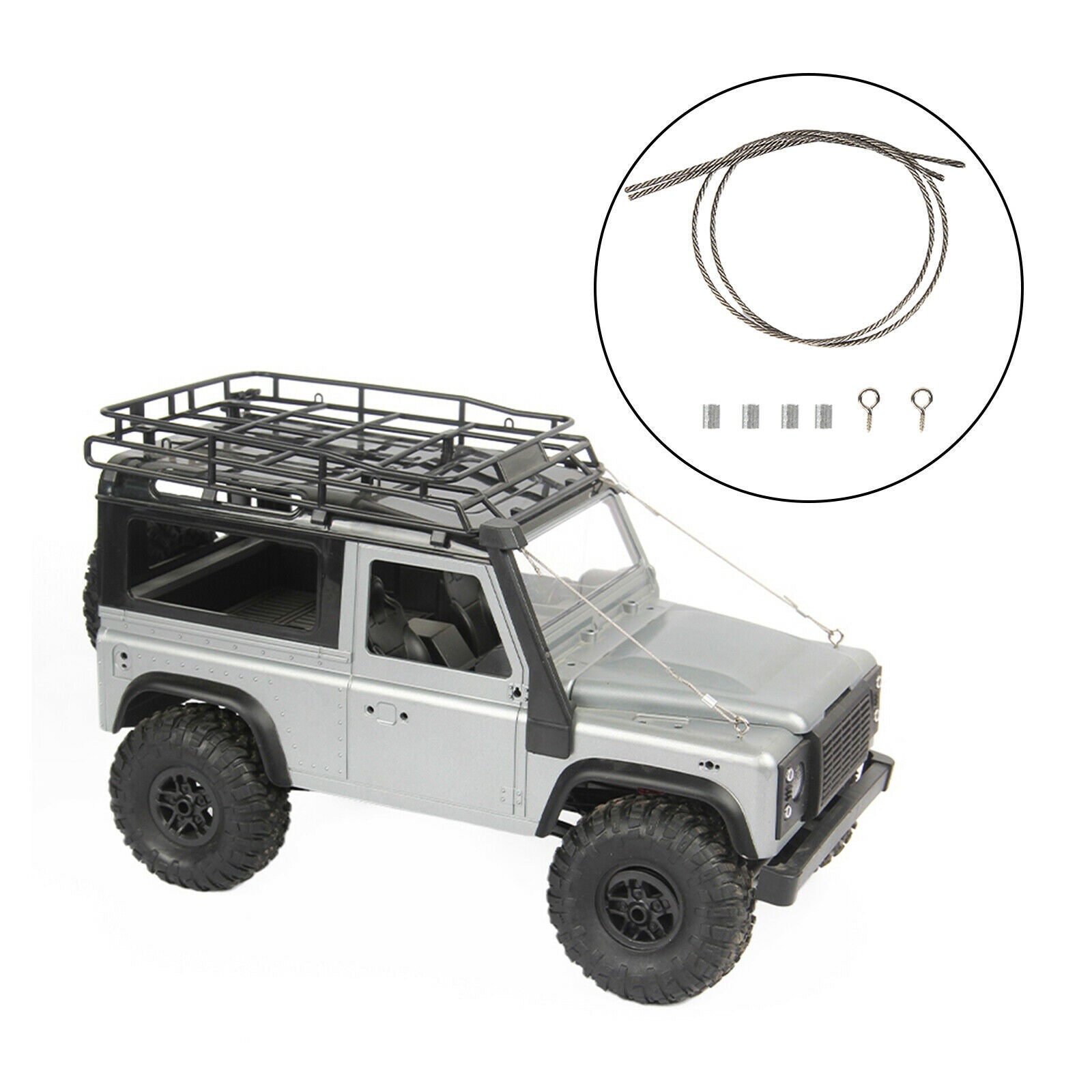 RC Limb Riser Steel Cable for MN D90 MN45 1:12 RC Rock Crawler Accessories