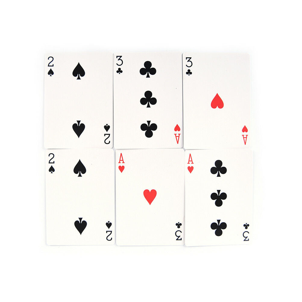 2 set Magic 3 Three Card Trick Card Easy Classic Magic playing cards for f.l8