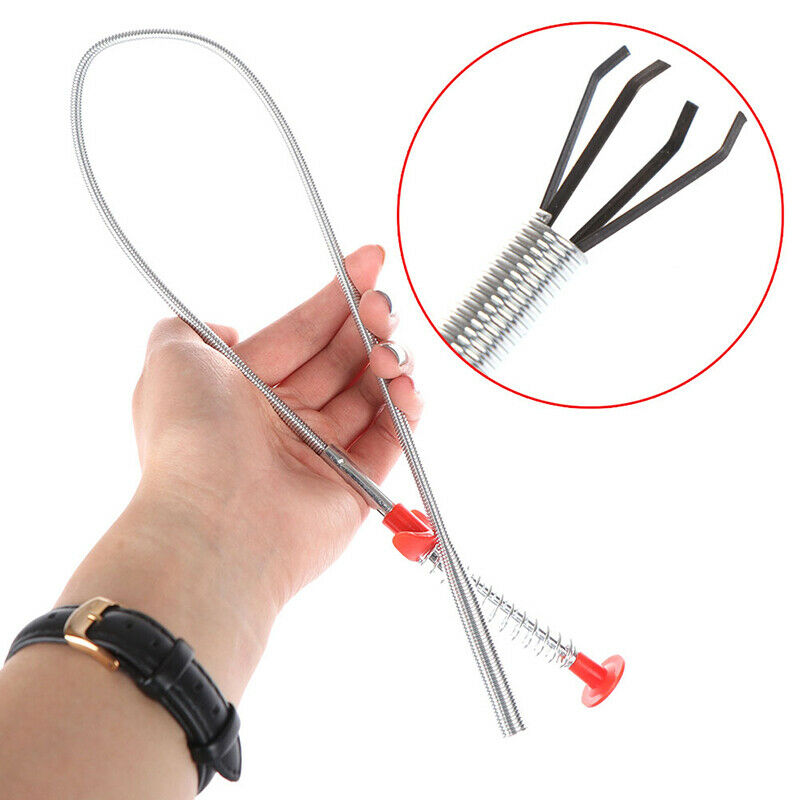 1pc Kitchen Sink Cleaning Hook Sewer Dredging Spring Pipe Hair Dredging T.l8