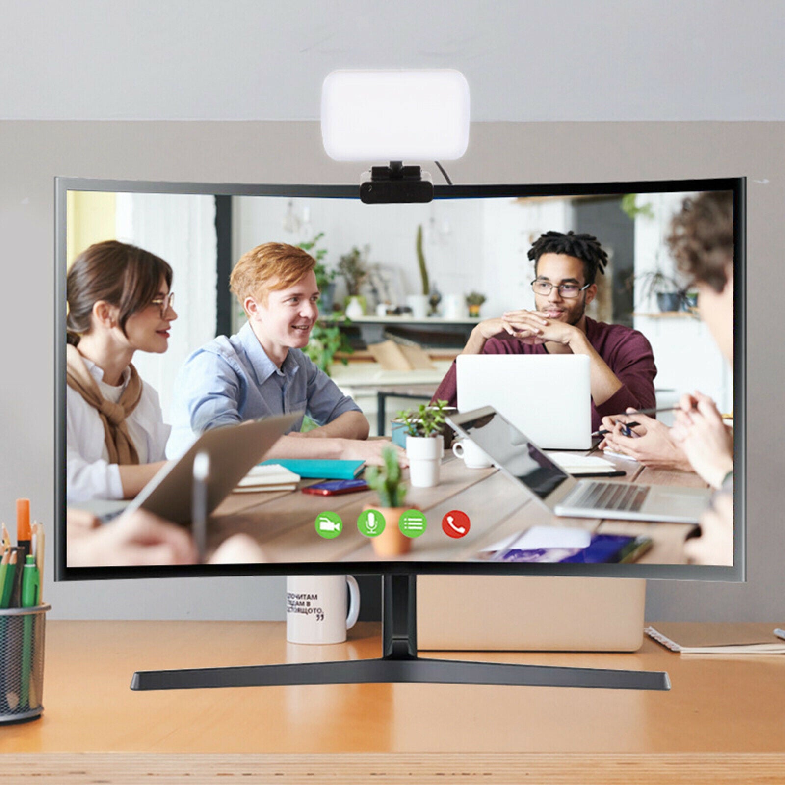 Mini LED Video Light Rechargable Pocket Photo Light for Video Recording