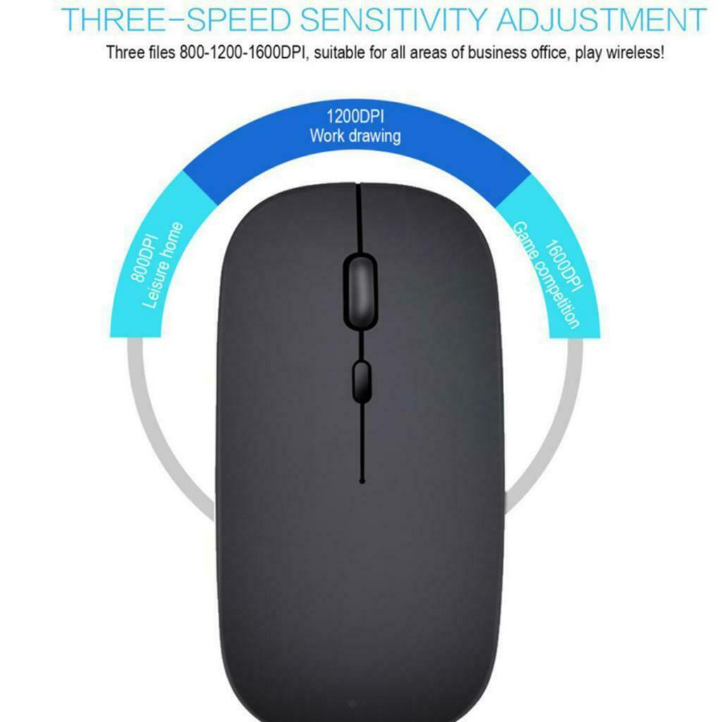 For Latitude 3340 E3340 English Keyboard+Mini Recharge Wireless Mouse Black
