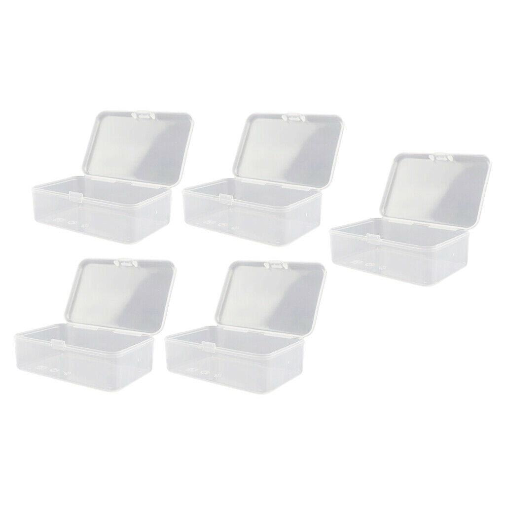5Pcs Flip   Ring Cosmetics Storage Case Holder for Cotton Swabs Coils