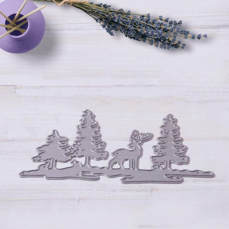 Christmas Tree Deer Metal Cutting Dies Stencil DIY Scrapbook Album Paper Card