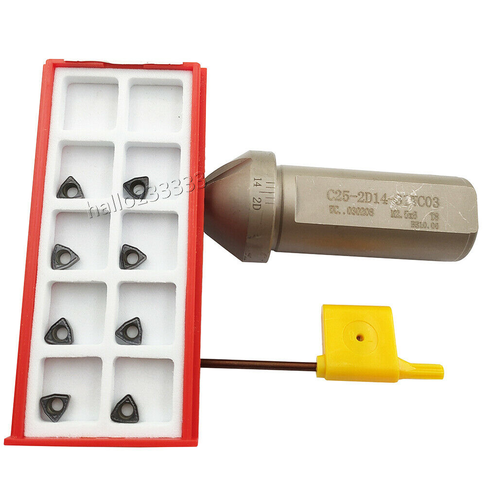 WC-14-2D-C25 U drill indexable drill Φ14mm + 5PCS WCMT030208-PM ZM2125 insert