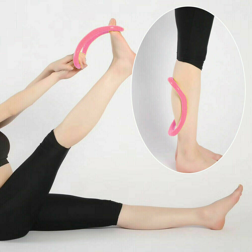 2x Yoga Circle Stretch Resistance Ring Pilates Bodybuilding Fitness Workout CA