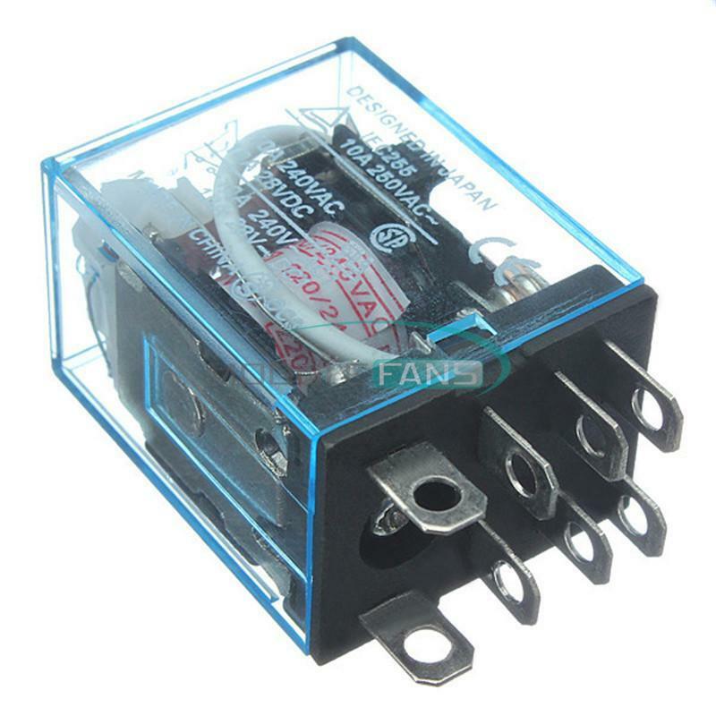 With Socket Base AC 220V Coil Power Relay 10A DPDT LY2NJ HH62P HHC68A-2Z New