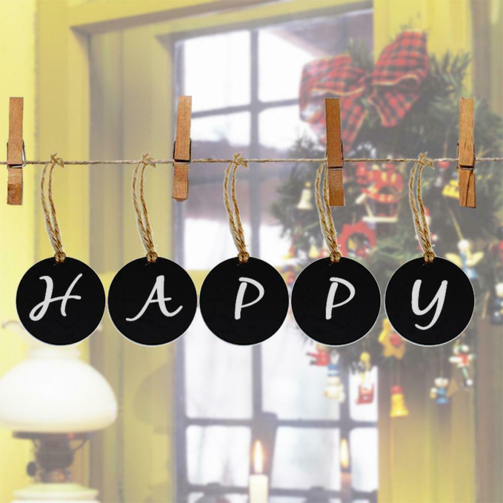 10pcs Mini Small Hanging Chalk Board Blackboard Memo Home Party Sign Packs