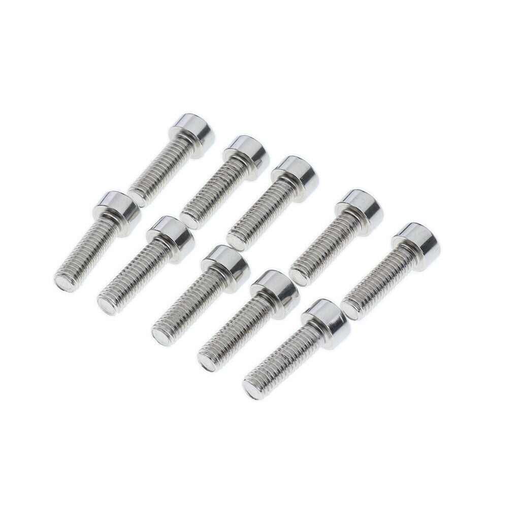 10Pcs Bike Water Bottle Cage Screws M5 Bicycle Bike Bottle Holder Cage Bolts