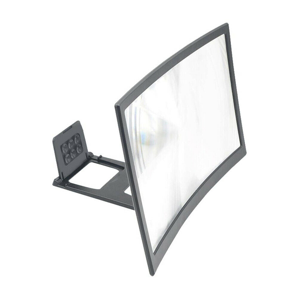 12 inch Curved Mobile Screen Amplifier Rack Movie Video Amplifying Holder @