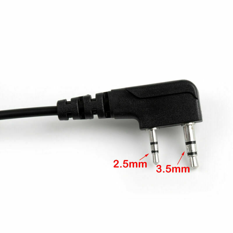 1Pcs Single Ear PTT Behind the Head Headset For Kenwood TK-3107 Baofeng Radio B5