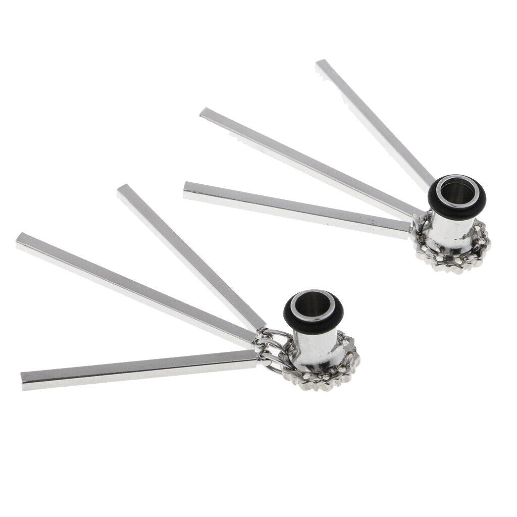 Stainless Steel Dangle Pendant Ear Plugs Tunnels Gauges Body Jewelry 6mm