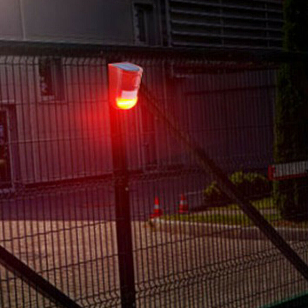 Solar Powered Sound Strobe Light With Loud Siren For Home Villa Farm
