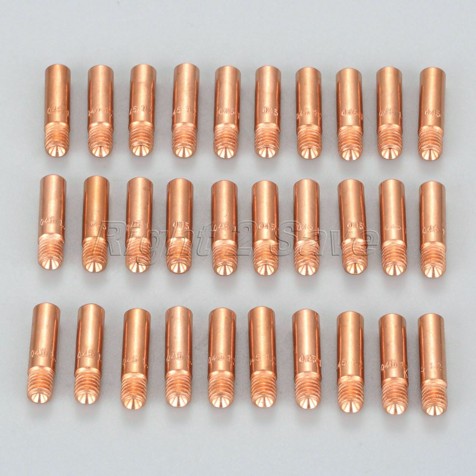 30Pcs MIG Contact Tips 11-45 .045" Fit for Tweco Mini/#1 & Lincoln Magnum 100L