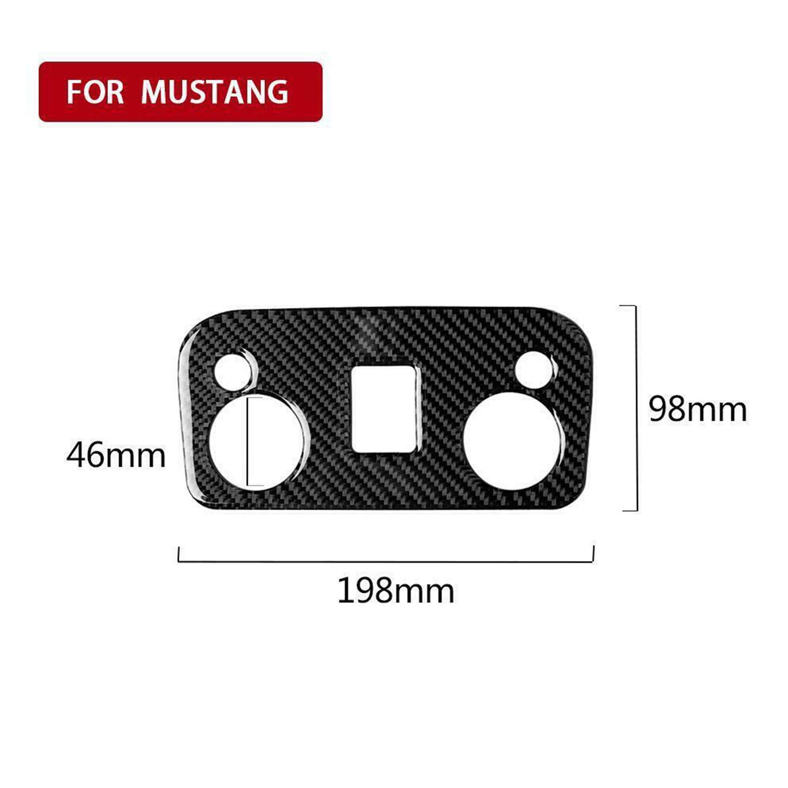 For Ford Mustang 2015-2019 High Quality Real Carbon Fiber Cover Trim Accessories