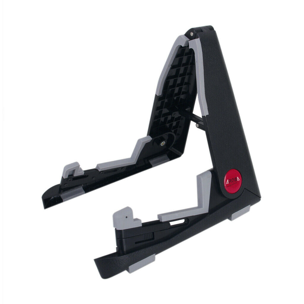 Foldable ABS Floor Stand Holder Black for Ukuleles Violins Fiddle Viola