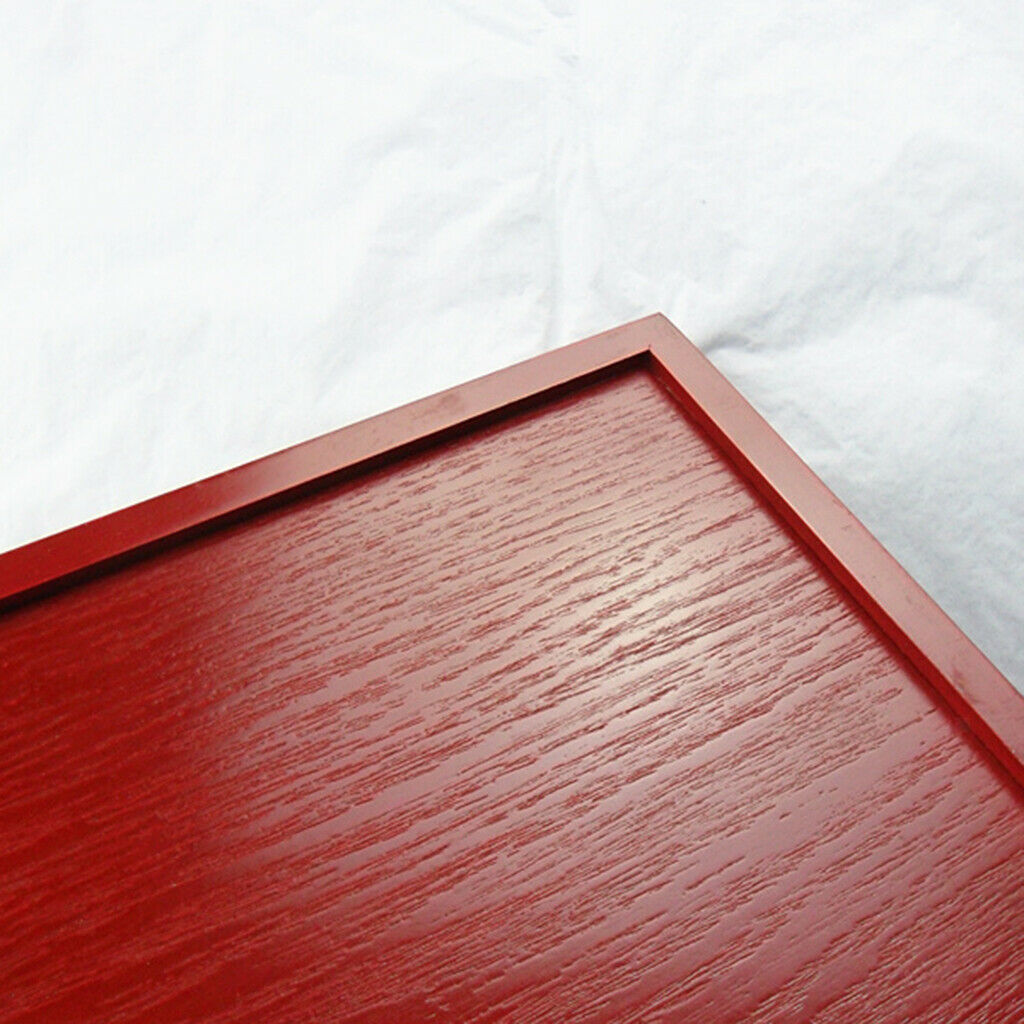 Wedding Supplies Hotel Serving Tray Dishes Cup Cake Holder Red Wooden Plate