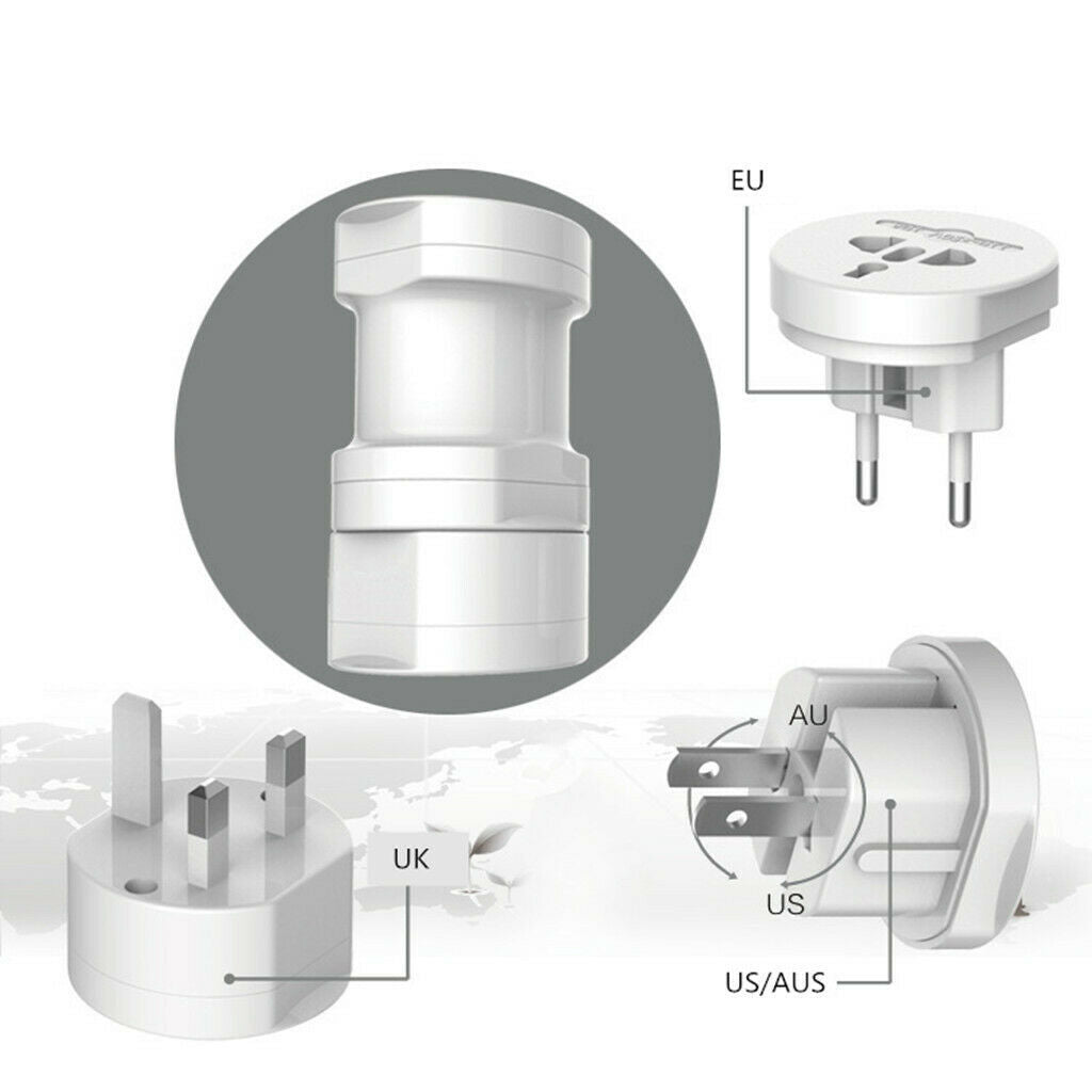 Universal US AU UK GER EU Europe AC Power Socket Plug Travel Charger Adapter