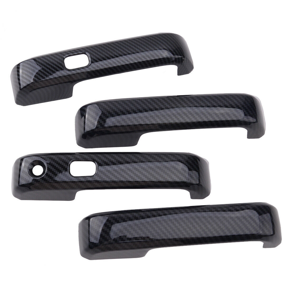 4x Carbon Fiber Style Door Handle Cover Trim For Ford F-150 F150 2015-2020 Acc