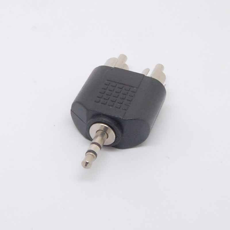 10pcs 3.5mm Stereo Plug Male to Dual RCA male converter Jacks M/F Adapter