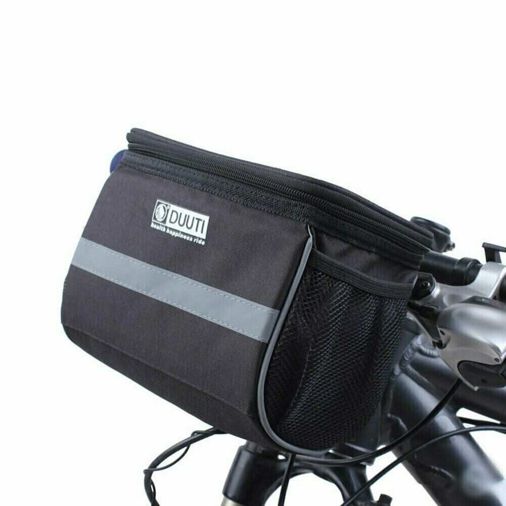 Bicycle Handlebar Bag Cycling Bike Front Tube Pannier Basket Storage Pouch Box