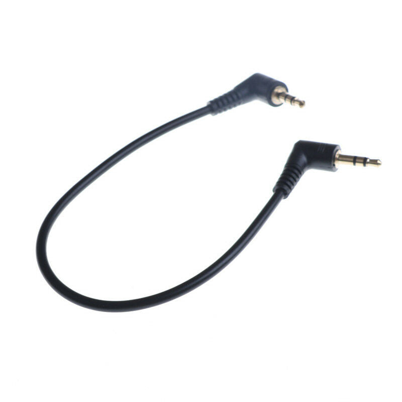 90 Degree Right Angled 3.5mm Jack Male To Male Stereo Audio Cable For CarL*w Rf