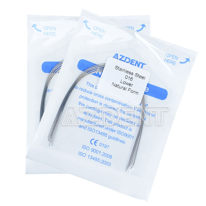 50 X Dental Ortho Arch Wire Stainless Steel Nature Form Round 016 Lower AZDENT