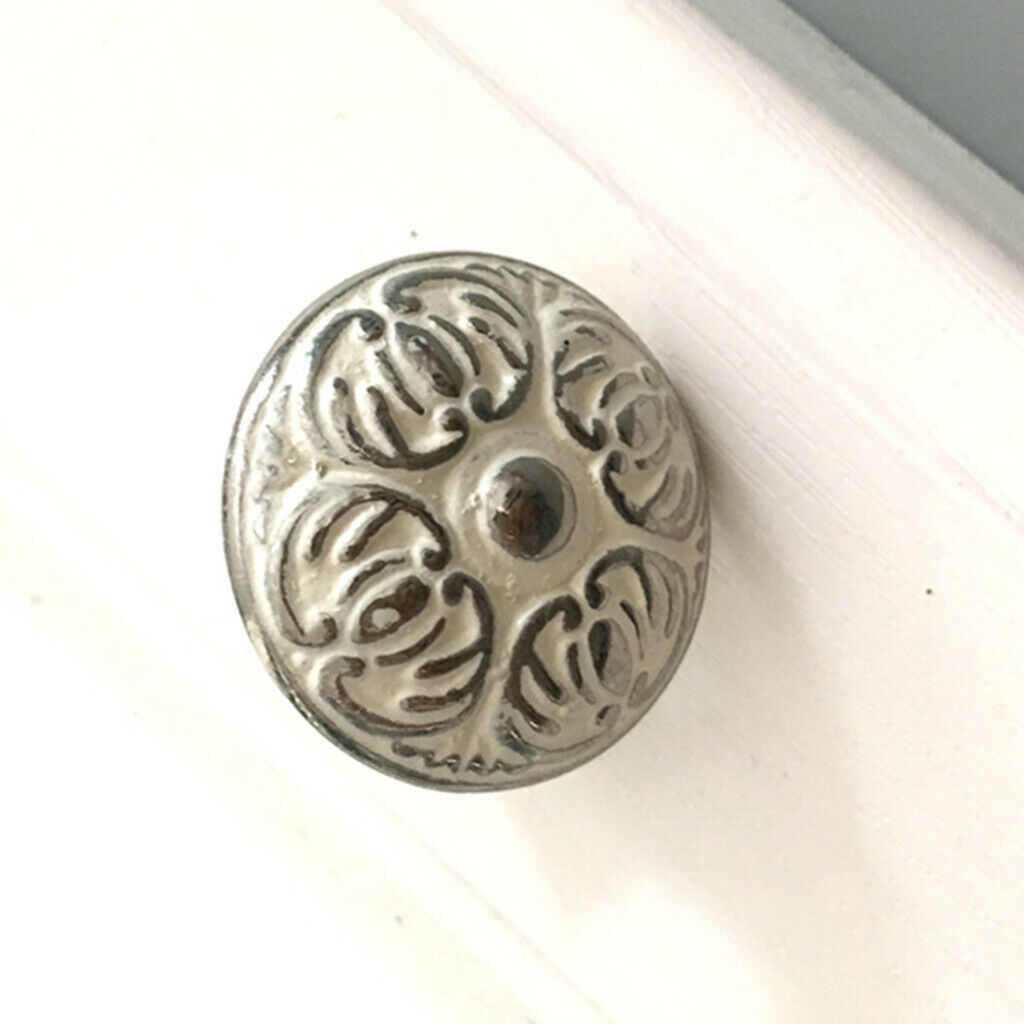 6xKitchen Cabinet Knobs Cupboard Zinc Alloy Handles Wardrobe Furniture Pulls