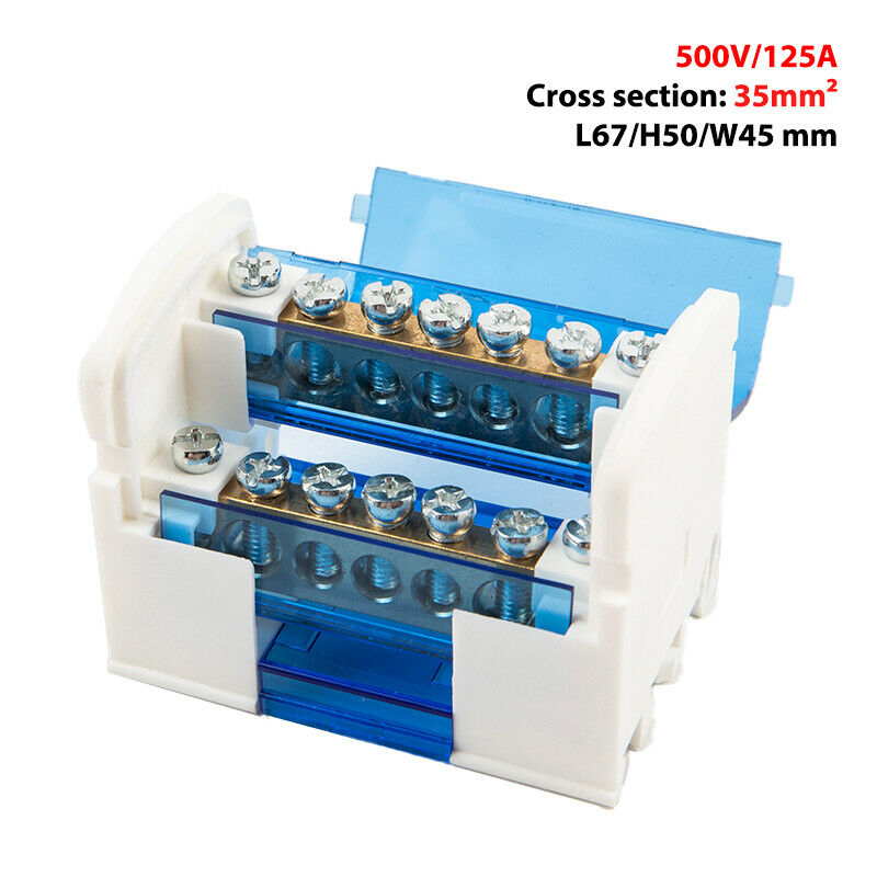 Din Rail Terminal Block WKH207 Power Distribution Box Modular Connection Bl Qx