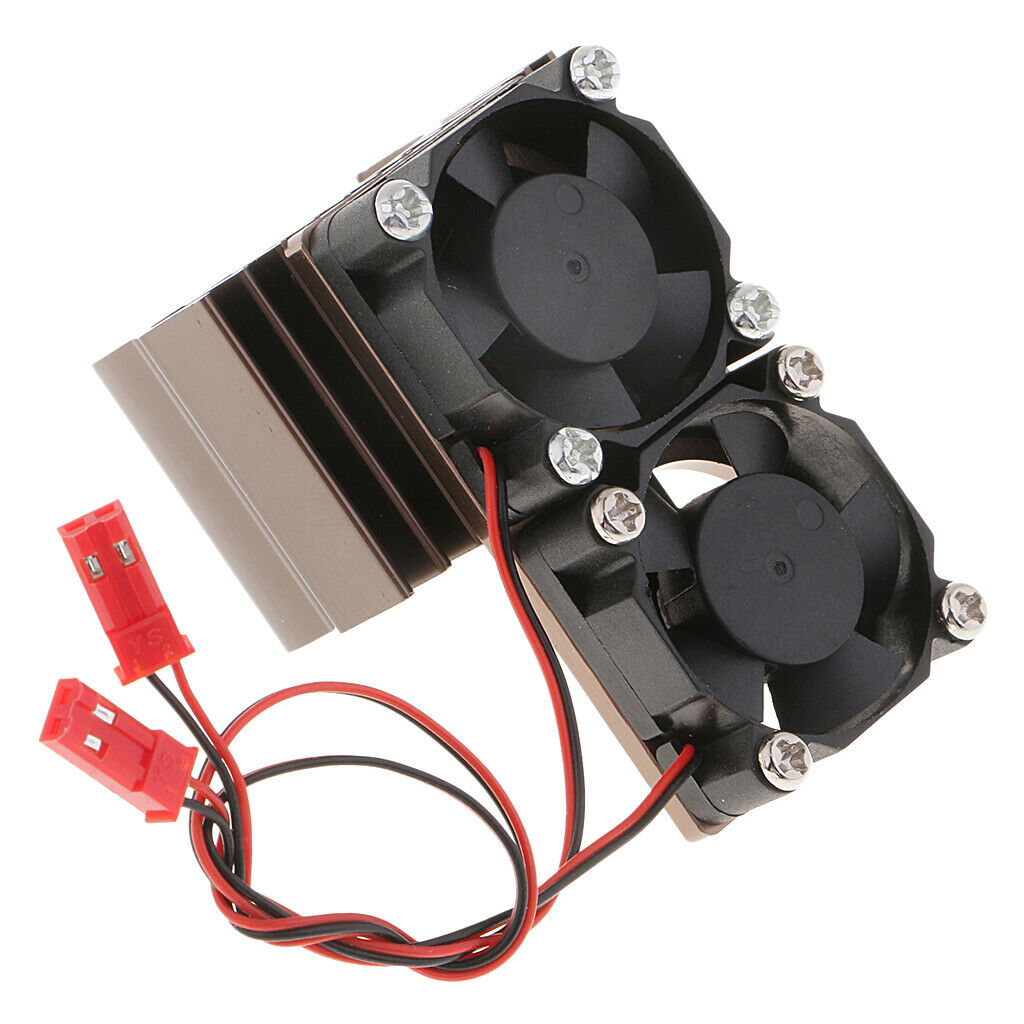 2x Brushed Brushless Motor Heatsink Radiator and Cooling Fan for 550 540
