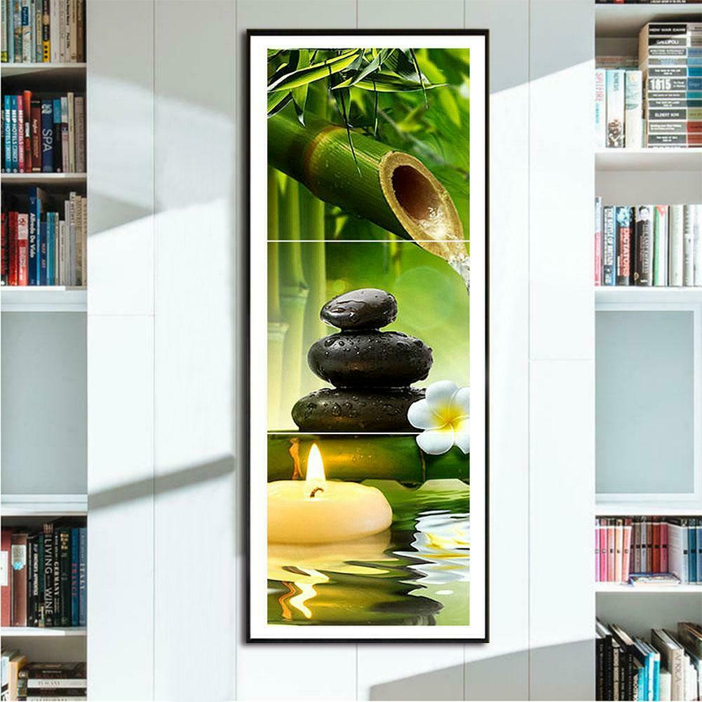 Scenery 5D DIY Full Drill Diamond Painting 3-pictures Combination Kit Craft @