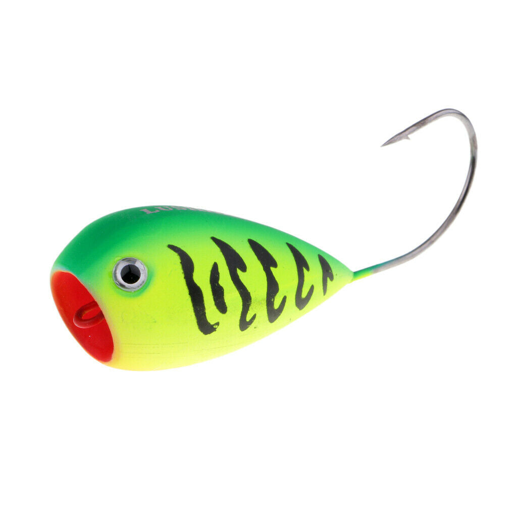 Winter Ice Fishing Lure Hard Baits 11.5g 82mm Popper Lures Topwater Color D