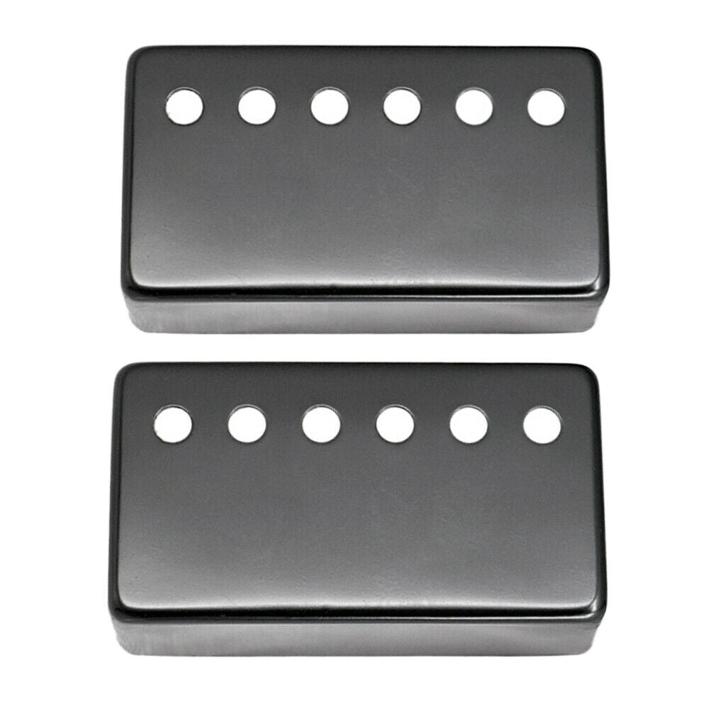 Humbucker Pickup Covers for Electric Guitar With Pickup Clamp Screws Black