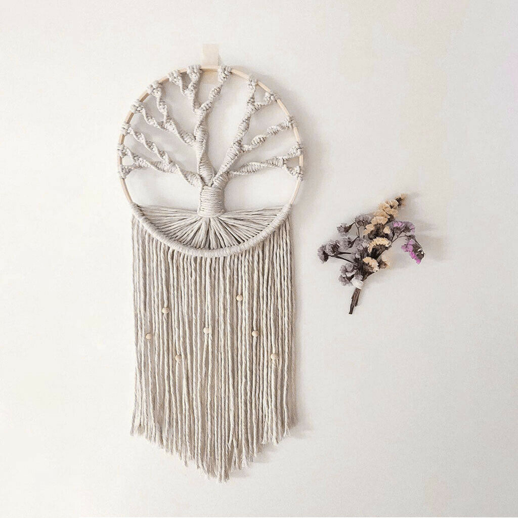 Cotton Macrame Dream Catcher Tree of Life Dreamcatcher Entryway Kids Nursery