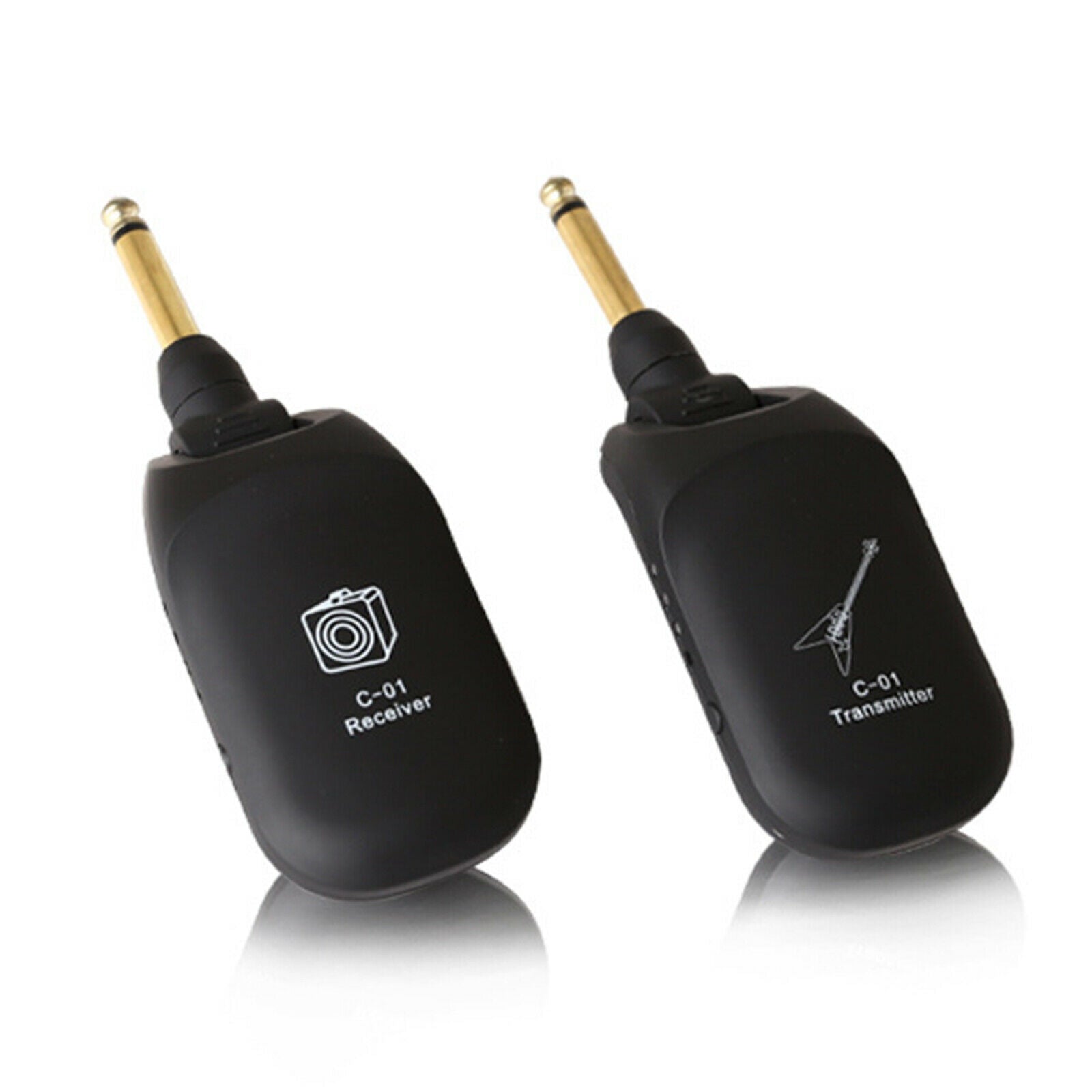 Guitar Wireless Guitar Transmitter Receiver Guitar Parts Black 43x17x110mm