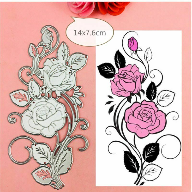 Rose Flower Metal Cutting Dies Stencil DIY Scrapbooking Paper Card Album Craft